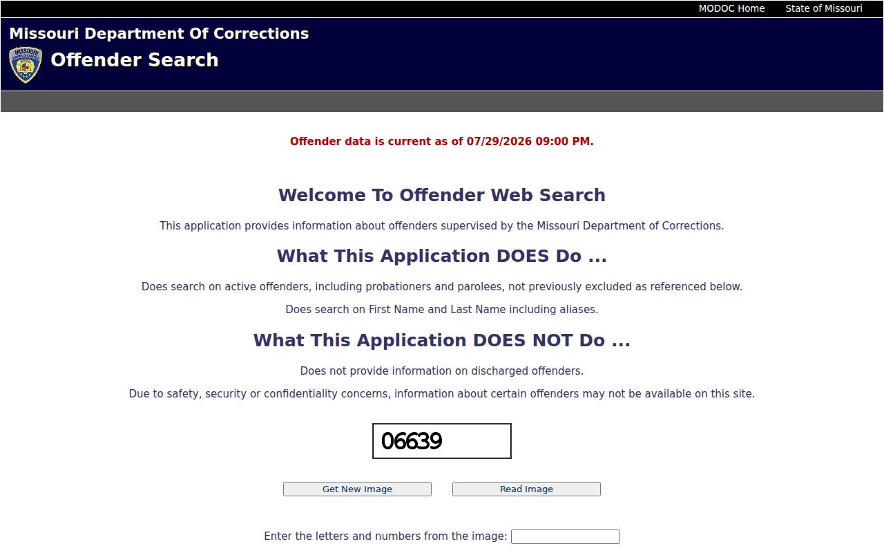 Missouri state offender search for Stone County arrest follow-up